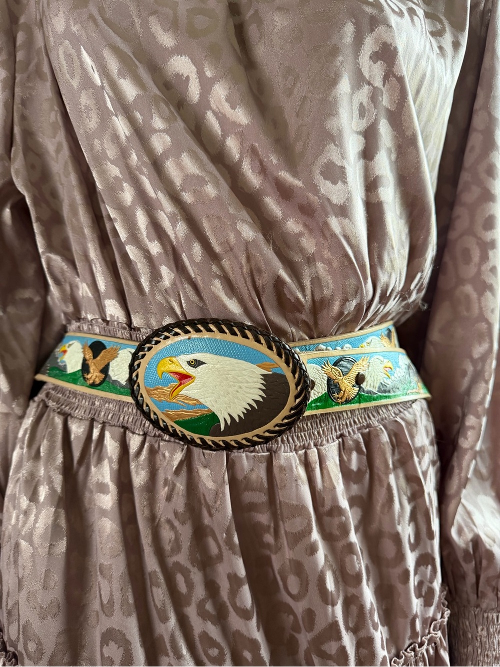 Vintage Eagle Western Belt - Picture 1 of 7